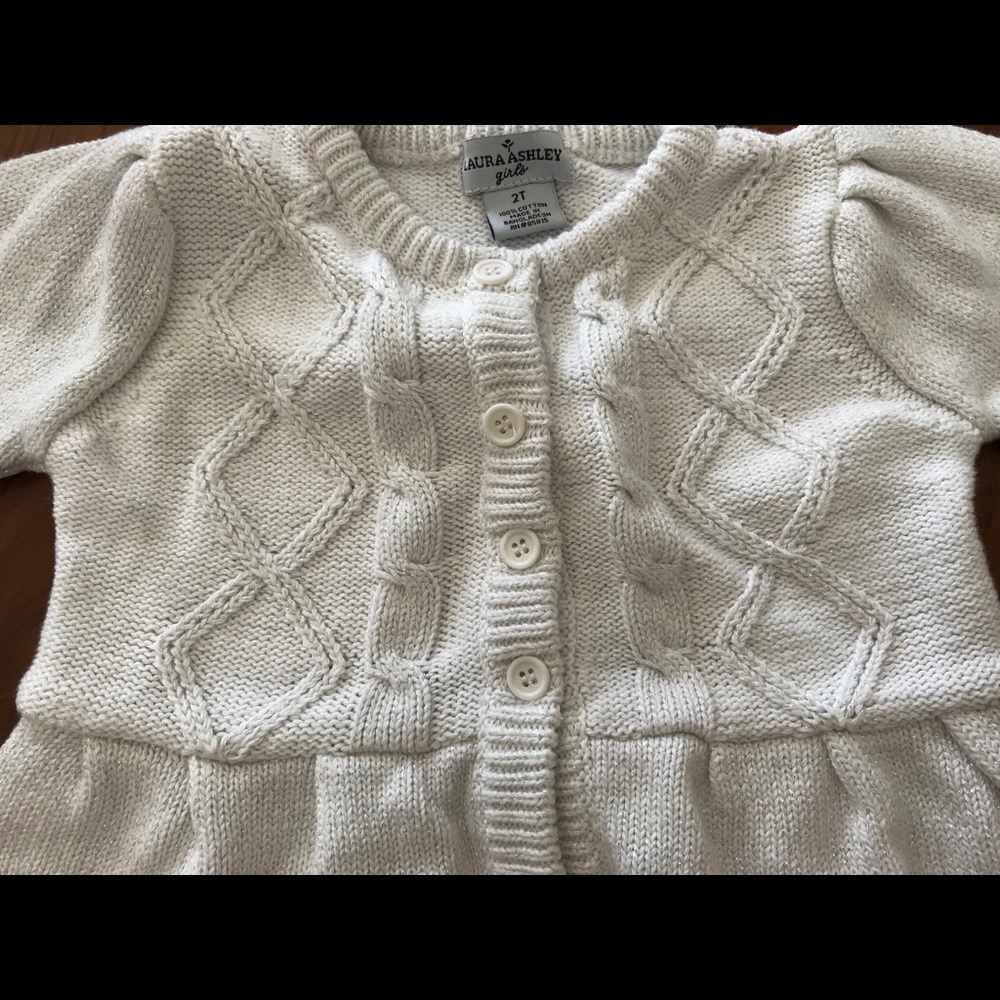 Laura Ashley girls sparkling sweater